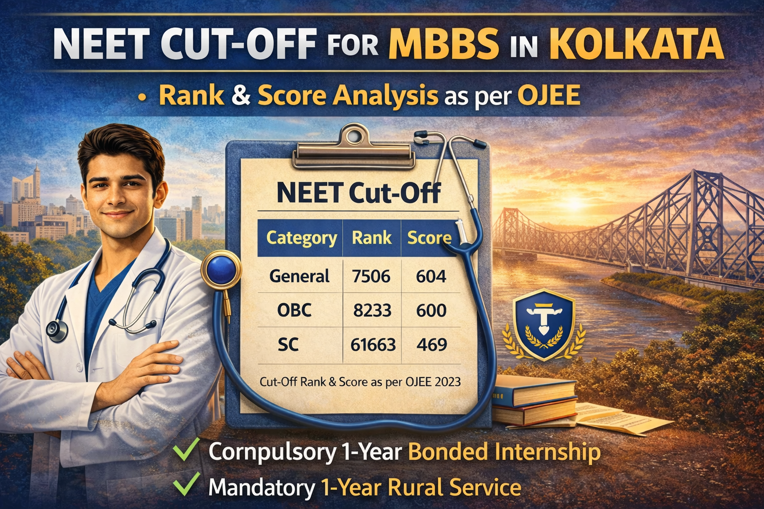 NEET Cut-Off for MBBS in Kolkata: Rank & Score?Analysis as per OJEE